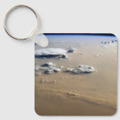 Stof Storm over de Zeeen van de Sahara. Sleutelhanger (Voorkant)