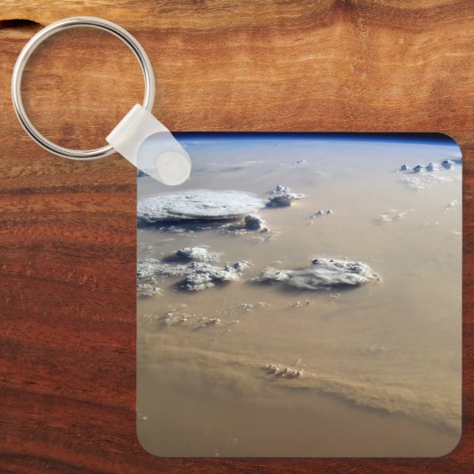 Stof Storm over de Zeeen van de Sahara. Sleutelhanger (Voorkant)