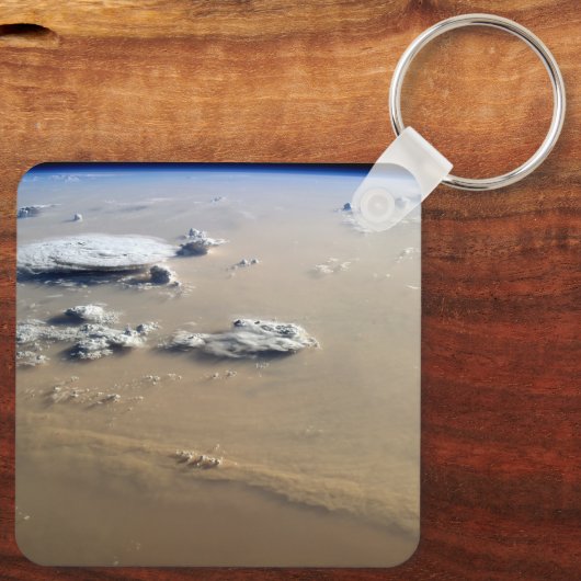 Stof Storm over de Zeeen van de Sahara. Sleutelhanger (Achterkant)