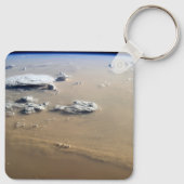 Stof Storm over de Zeeen van de Sahara. Sleutelhanger (Achterkant)