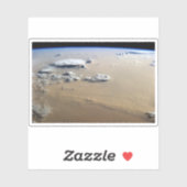 Stof Storm over de Zeeen van de Sahara. Sticker (Vel)