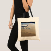 Stof Storm over de Zeeen van de Sahara. Tote Bag (Voorkant (product))
