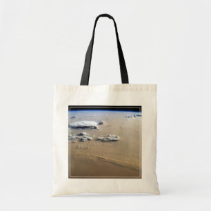 Stof Storm over de Zeeen van de Sahara. Tote Bag