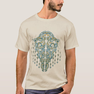 Stof T-shirt in kleurrijk Aziatisch cultuurpatroon