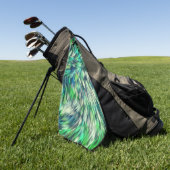 Stof Textuur Groen Bont Design-68745 Golfhanddoek (Groen)