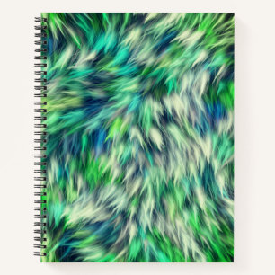 Stof Textuur Groen Bont Design-68745 Notitieboek