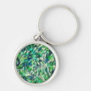 Stof Textuur Groen Bont Design-68745 Sleutelhanger