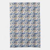  stof Toile de Jouy Frankrijk Blauwe bloemen Theedoek (Verticaal)