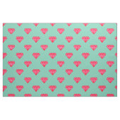 Stof: Turquoise & roze edelstenen Stof (Fat Quarter)