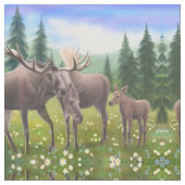 Stof van de familie Alaskan Moose (Close Up)