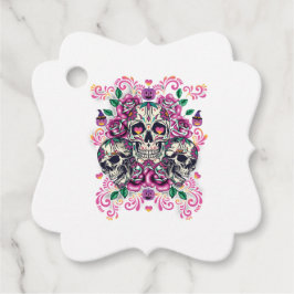 Stof van de huid, roze van het skelet waterverf, H Bedankjes Labels