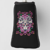 Stof van de huid, roze van het skelet waterverf, H Golfheadcover (Draai 90)