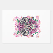 Stof van de huid, roze van het skelet waterverf, H Inpakpapier Vel (Voorkant)