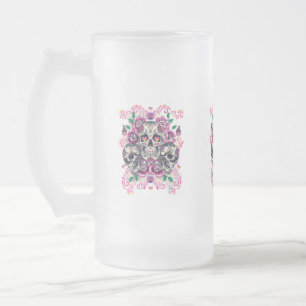 Stof van de huid, roze van het skelet waterverf, H Matglas Bierpul