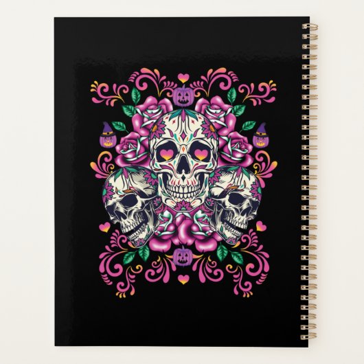 Stof van de huid, roze van het skelet waterverf, H Planner (Achterkant)