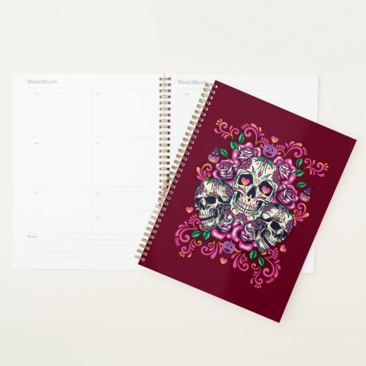 Stof van de huid, roze van het skelet waterverf, H Planner (Display)
