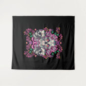 Stof van de huid, roze van het skelet waterverf, H Wandkleed (Voorkant (horizontaal))