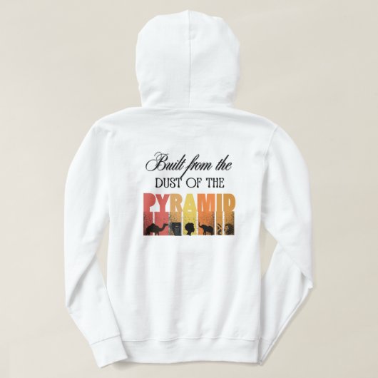 Stof van De Piramide | Volwassenen Pullover Hoodie (Design achterkant)