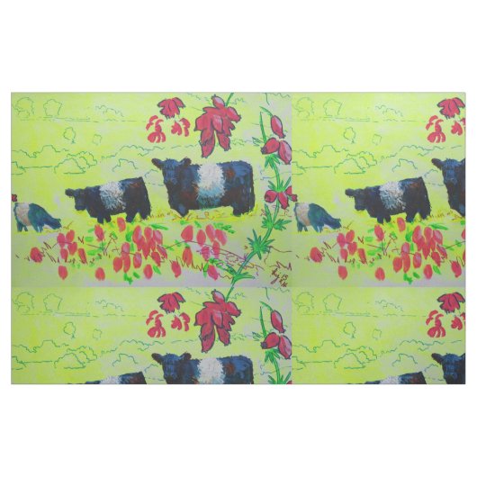 Stof van gebonden Galloway Cow (Fat Quarter)
