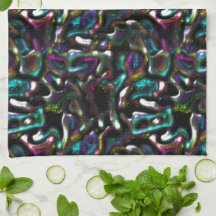 Stof van gekleurde en verdraaide metalen vormen?