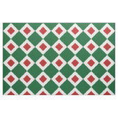 Stof van het Patroon van de Diamant van Kerstmis (Fat Quarter)