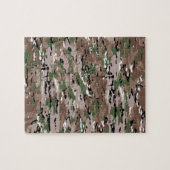 Stof van militaire camouflage legpuzzel (Horizontaal)