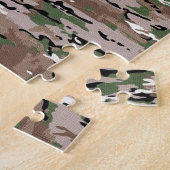 Stof van militaire camouflage legpuzzel (Zijkant)