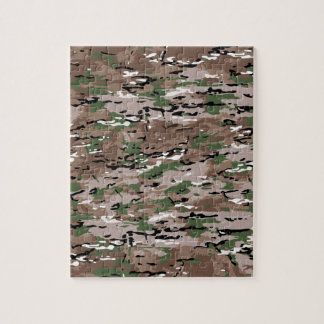 Stof van militaire camouflage legpuzzel