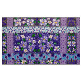 Stof van Paarse bergvloeren (Fat Quarter)