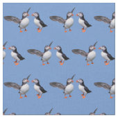 Stof van Puffin Pals (lichtblauw) (Close Up)
