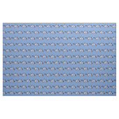 Stof van Puffin Pals (lichtblauw) (Fat Quarter)