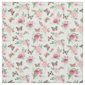 Stof van roze flessen en vlinders (Swatch)