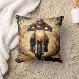 Stof & Vastberadenheid Vol Gas Motocross Kussen