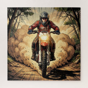 Stof & Vastberadenheid Vol Gas Motocross Legpuzzel