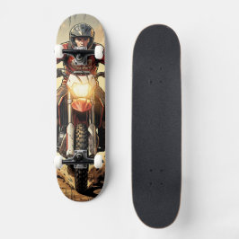 Stof & Vastberadenheid Vol Gas Motocross Persoonlijk Skateboard