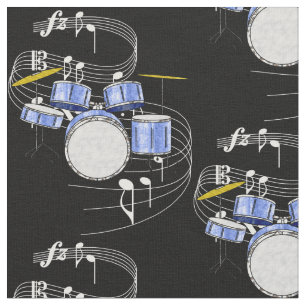 Stof voor drumset - donker