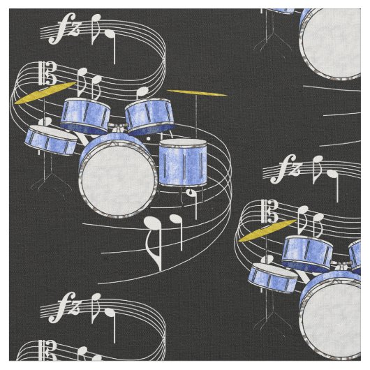 Stof voor drumset - donker (Close Up)