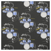 Stof voor drumset - donker (Swatch)