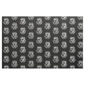 Stof voor krullen - zwart en wit (Fat Quarter)