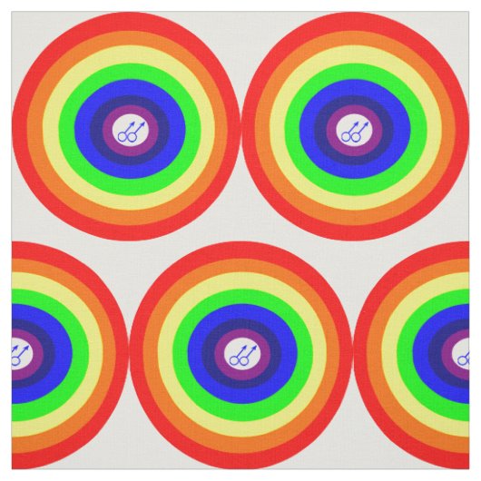 Stof voor Mannen rond regenboogvaartuigen (Swatch)