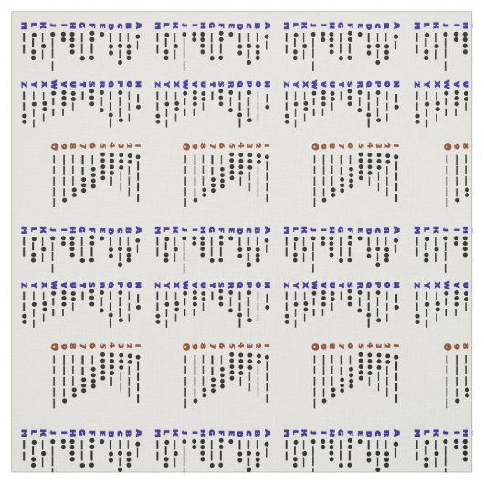 Stof voor morse-codetabel (Swatch)