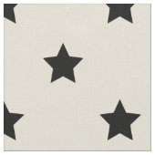 Stof: Witte en zwarte sterren Stof (Close Up)