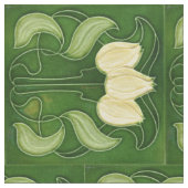 Stof -  witte Tulpen Halve Brick geroteerd (Close Up)