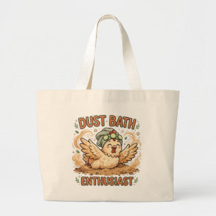 Stofbad Enthousiast Grappige Kip Tote Grote Tote Bag