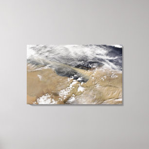 Stofbalg voor de kust van Libië Canvas Afdruk