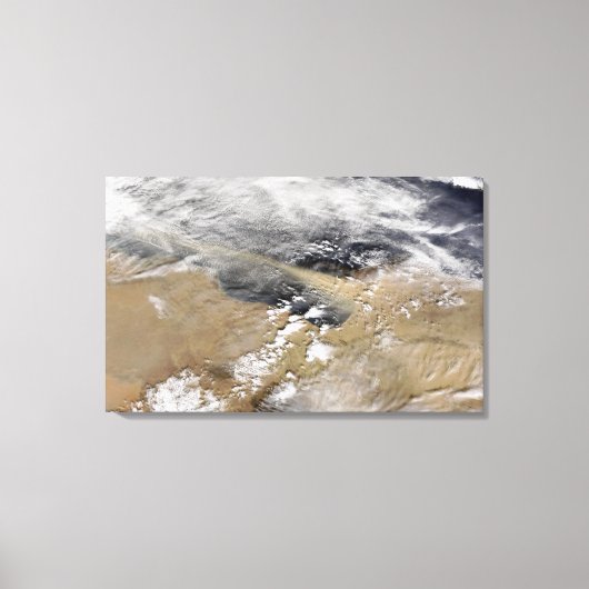 Stofbalg voor de kust van Libië Canvas Afdruk (Voorkant)