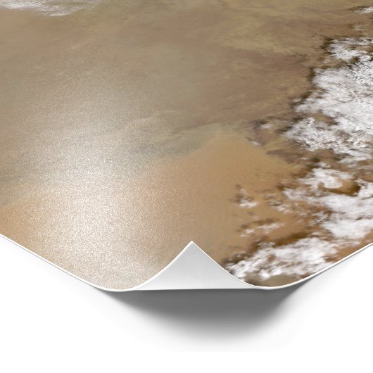 Stofbalg voor de kust van Libië Foto Afdruk (Hoek)