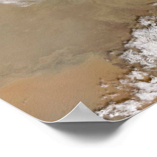 Stofbalg voor de kust van Libië Poster (Hoek)