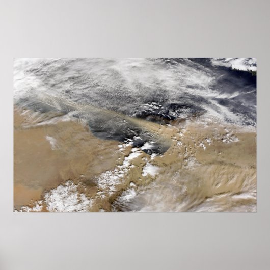 Stofbalg voor de kust van Libië Poster (Voorkant)