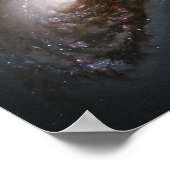 Stofband rond de kern van het zwarte oog poster (Hoek)